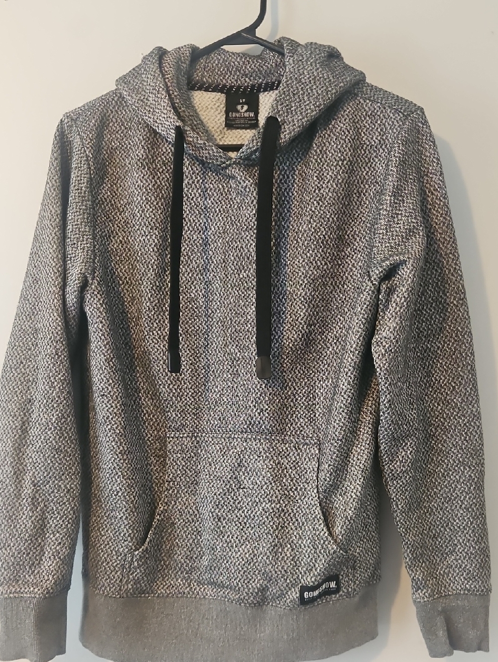 Men’s Crewneck Hoodie Sweater - Heather Grey Knit